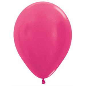 "05"" Rond Fuchsia Métallisé (50pcs)"