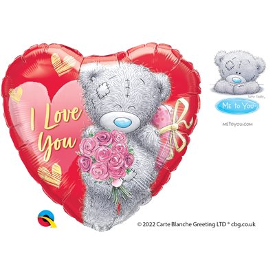 M.18'' TATTY TEDDY I LOVE YOU BOUQUET