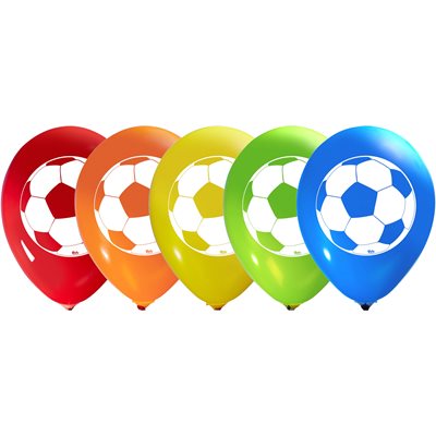 "Soccer Ball - (50ct) 12"" Latex Balloons - 2 sides"