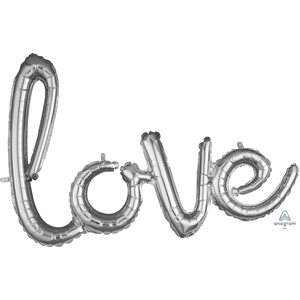 31'' M. LOVE SCRIPT SILVER