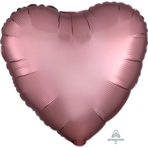 M.18'' COEUR ROSE COPPER SATIN