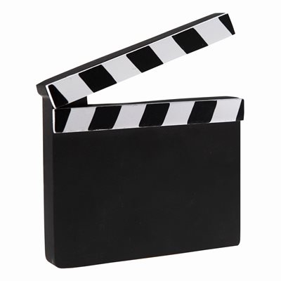 Marque table Cinéma Noir 11.5 x 13.5 cm Sachet d'1 pièce