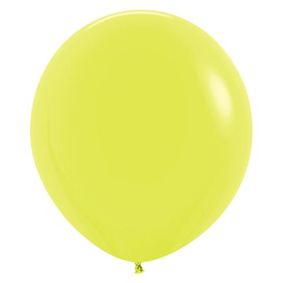 "18"" Neon Yellow Round (25pcs)"