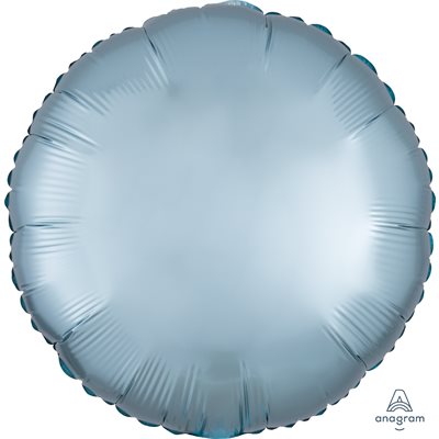 18''M.SATIN LUXE PASTEL BLUE CIRCLE