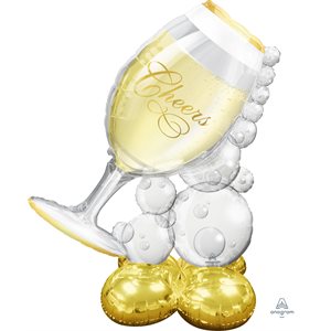 51'' M.BUBBLY WINE GLASS AIRLOONZ