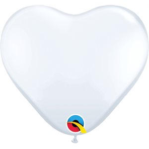 11" HEART WHITE QUA