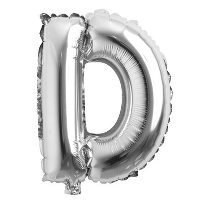 LQ 16" lettre D silver