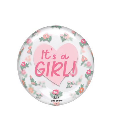 M.18'' IT'S GIRL FLORAL PRINTED CLEARZ
