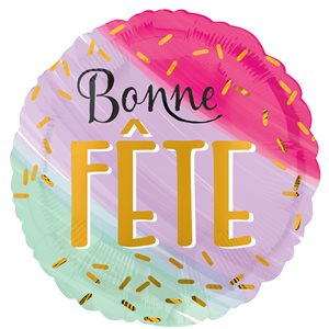 BONNE FETE AQUARELLE JUMBO 28"