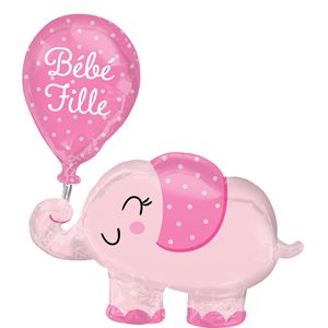 S. BEBE FILLE ELEPHANT 29" X 31"