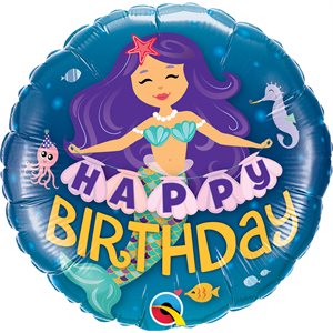 M.18'' HAPPY BIRTHDAY MERMAID