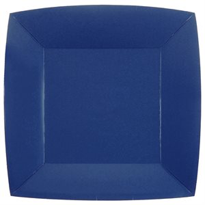 Grande assiette carrée Bleu Sachet de 10 pièces 23 x 23 cm