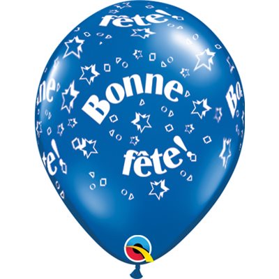 B.11'' BONNE FETE ÉTOILES BLEU ROYAL P / 50