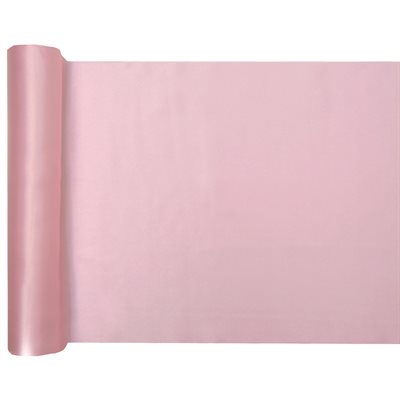 Chemin de table nacré Rose 28 cm Rouleau de 5 mètres