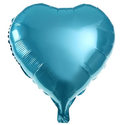 Ballon Alu coeur nacré Ciel 44 x 43 cm Sachet d'1 pièce