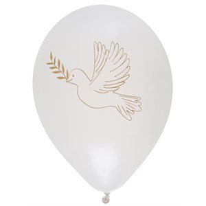 Ballon Communion Or Ø 25 cm Sachet de 8 pièces