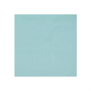 Serviette cocktail Crystal Bleu clair Sachet de 25 pièces 21