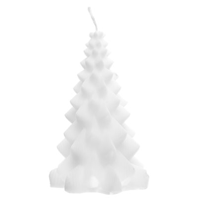 Grande bougie sapin Blanc Ø 9 x 15.5 cm La pièce