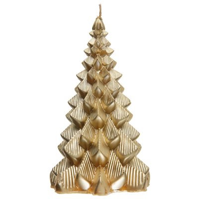 Grande bougie sapin Or Ø 9 x 15.5 cm La pièce