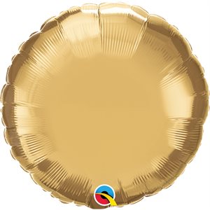 M.18'' ROND GOLD CHROME