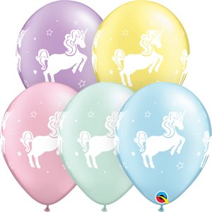 B.11'' LICORNE ASS PASTEL P / 50