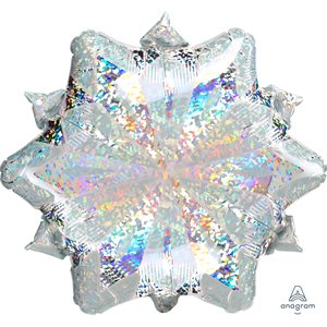 WHITE CHRISTMAS SNOWFLAKE M.18''