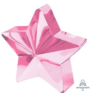 BALLOON WEIGHT PINK STAR