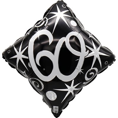 "18"" 60 Elegant Sparkles and Swirls Balloon Airise"