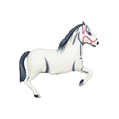 "37"" White Horse Balloon"