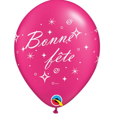 11''B.PEARL MAGENTA BONNE FETE P / 50