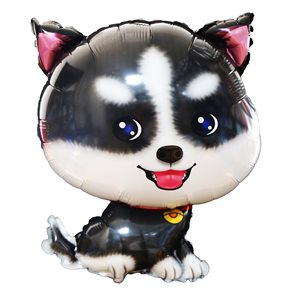 "Ballon noir chien Shiba 21"""