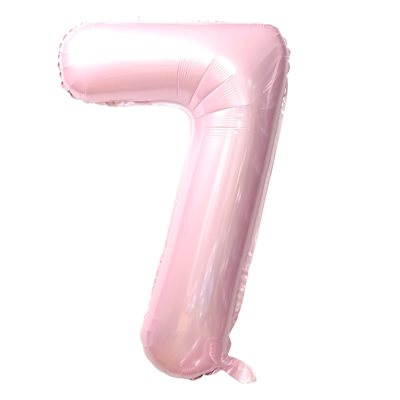 "34"" Baby Pink Number 7 Balloon"