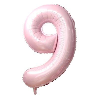 "34"" Baby Pink Number 9 Balloon"