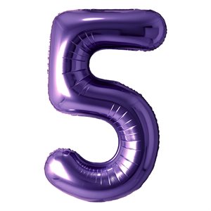 "34"" Purple Number 5 Balloon"