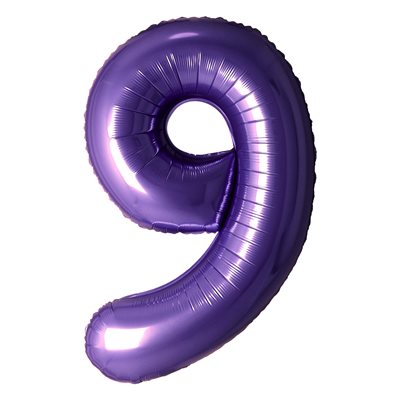 "34"" Purple Number 9 Balloon"