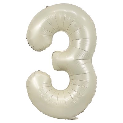 Ballon crème numéro 3 de 34 po