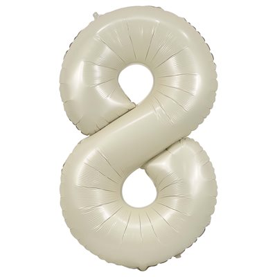 Ballon crème numéro 8 de 34 po