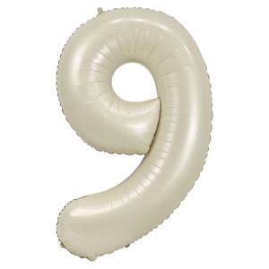 Ballon crème numéro 9 de 34 po