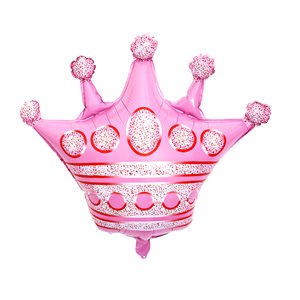 "25"" Pink Crown Balloon"