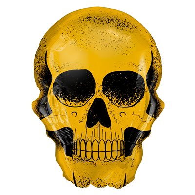 "22"" Golden Skull Balloon"