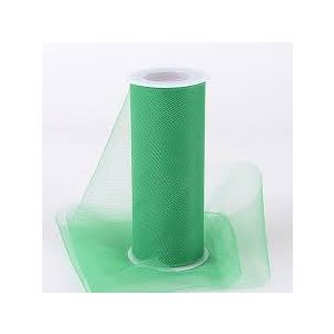 FINE TULLE - GREEN-6"X25YDS