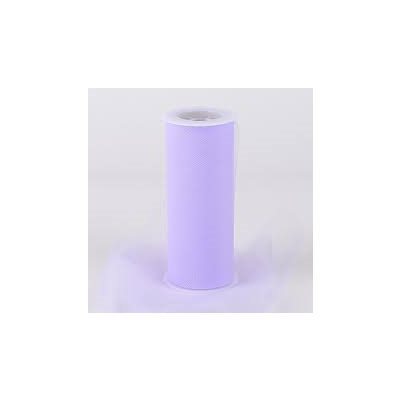 TULLE FIN - LILAS - 6"X25VGES
