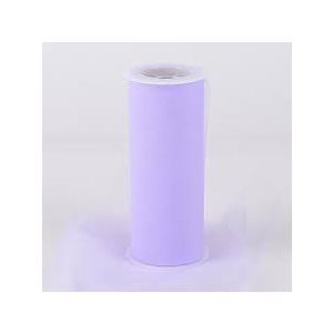 TULLE FIN - LILAS - 6"X25VGES